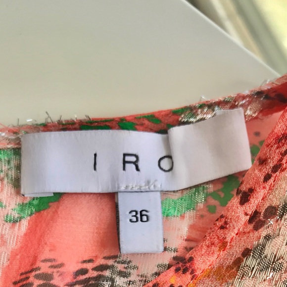 🌟SOLD🌟 IRO metallic silk dress - Picture 4 of 4